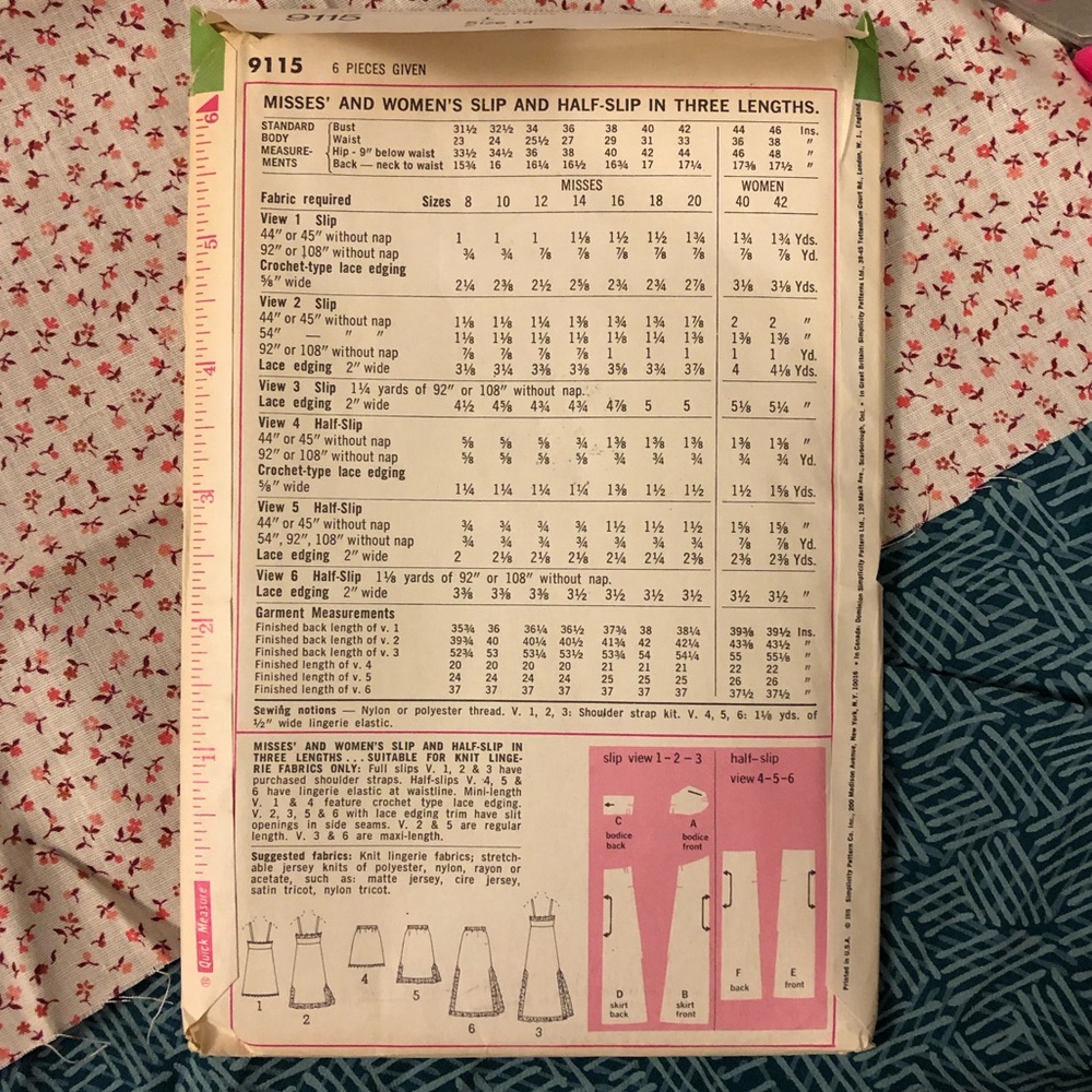 Vintage 1960s simplicity pattern 9115 - Picture 5 of 5